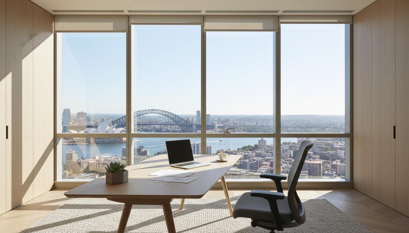 Sydney office with harbour view