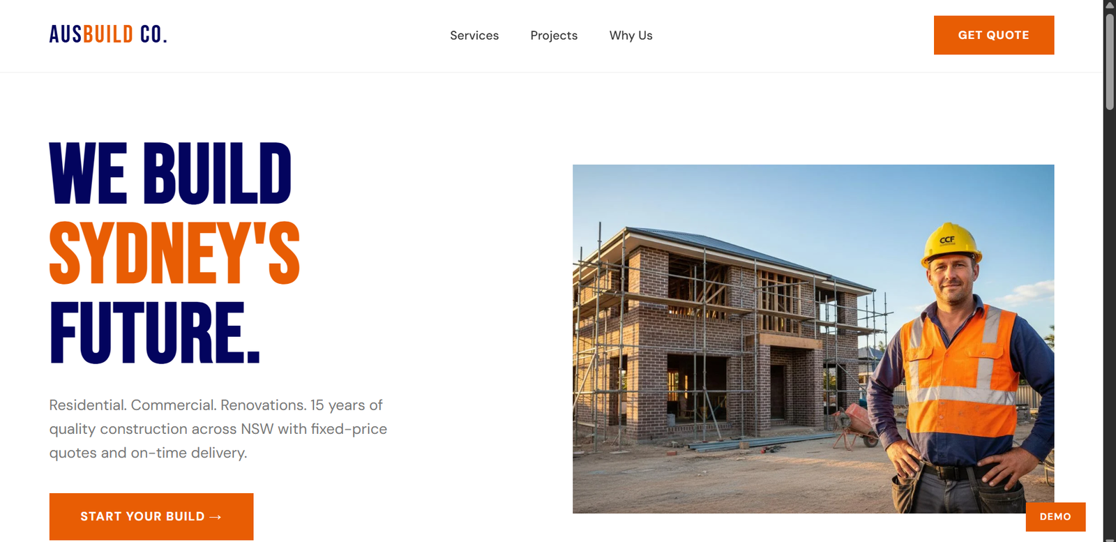 AusBuild Co. - Australian Construction Website