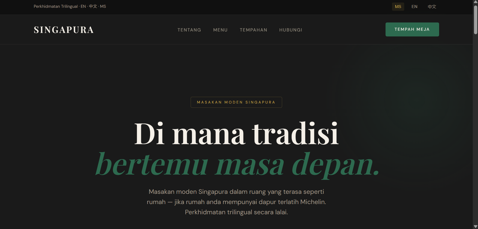 Singapura Supper Club website