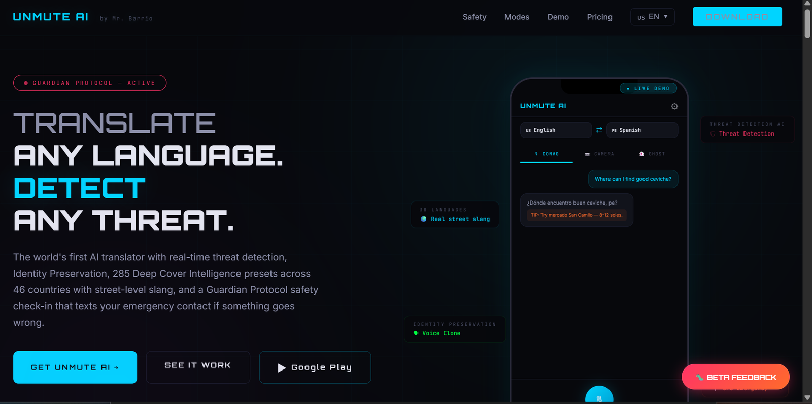 UnMute AI screenshot